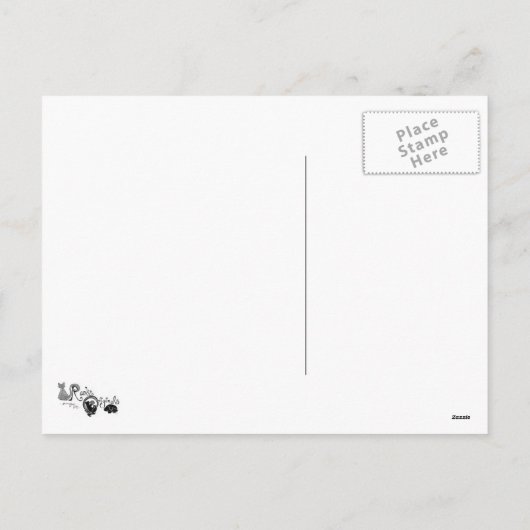 Caroling Penguins - Deck de Hallen Briefkaart (Achterkant)