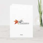 Caroling Santa Feestdagen Kaart (Achterkant)