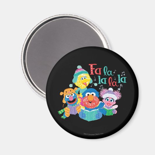 Caroling Sesame Street Magneet (Voorkant / Achterkant)