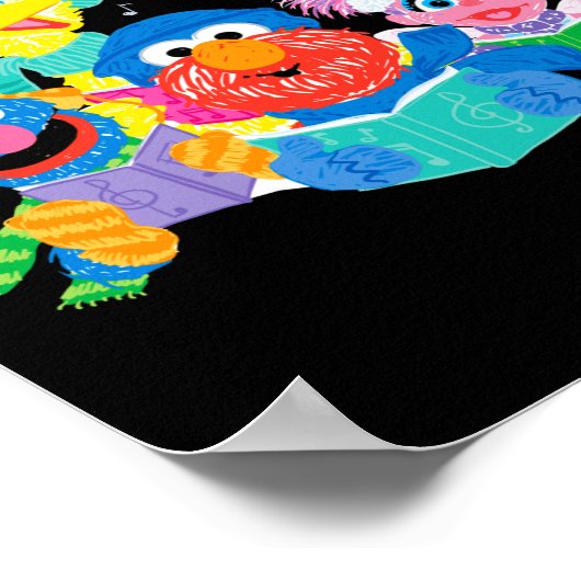 Caroling Sesame Street  Poster (Hoek)