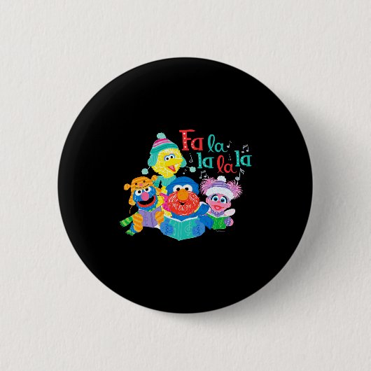 Caroling Sesame Street Ronde Button 5,7 Cm (Voorkant)