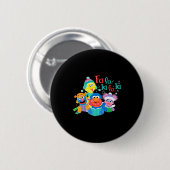 Caroling Sesame Street Ronde Button 5,7 Cm (Voorkant /achterkant)