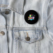 Caroling Sesame Street Ronde Button 5,7 Cm (In situ)