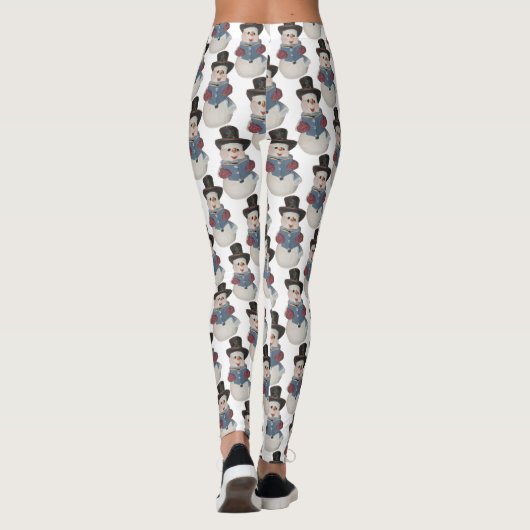 Caroling Snowman Leggings (Achterkant)