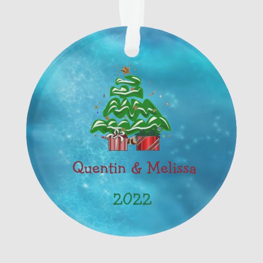 Caroling Snowman Ornament (achterkant)