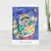 "Caroling" Vakantie Kaart (Voorkant)