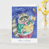 "Caroling" Vakantie Kaart (Gele Bloem)