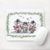 Caroling with Mic, Mac & Moe Mousepad Muismat (Met muis)