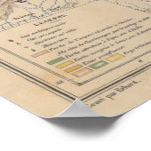 Carolingian Empire Map (1876) Poster (Hoek)