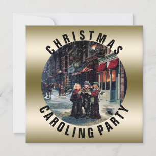 CarolingPartij   Victoriaans kerstfeestdag Kaart