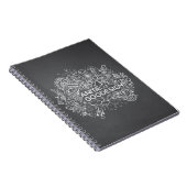 Carol's Doodles Spiral Notebook (zwart) Notitieboek (Rechterzijde)