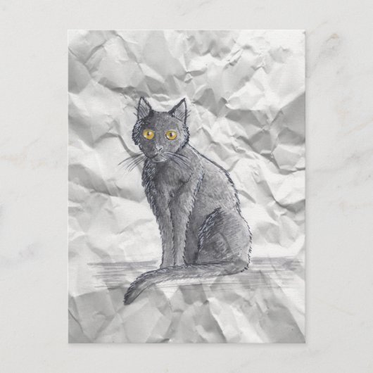 Carol's Verfrommelde Tekening - Briefkaart (Voorkant)