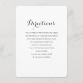 Carolyna Wedding Insert Informatiekaartje (Voorkant)