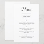 Carolyna Wedding-menu (Voorkant / Achterkant)