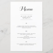 Carolyna Wedding-menu (Voorkant)