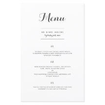 Carolyna Wedding-menu