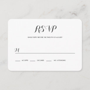 Carolyna Wedding RSVP Kaartje
