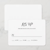 Carolyna Wedding RSVP Kaartje (Voorkant / Achterkant)