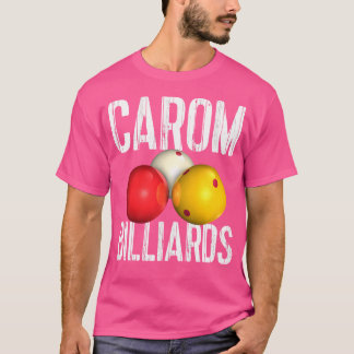 Carom biljartuitrusting en kleding t-shirt