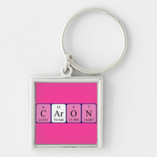 Caron Periodic Table Name keying Sleutelhanger