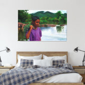 Caroni Chennette Canvas Afdruk (Insitu (Slaapkamer))