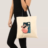 Caroon Pig Sing Love Song | Funny Cartoon Pig Tote Bag (Voorkant (product))