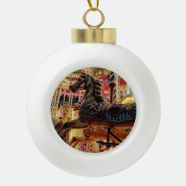 carousal keramische bal ornament