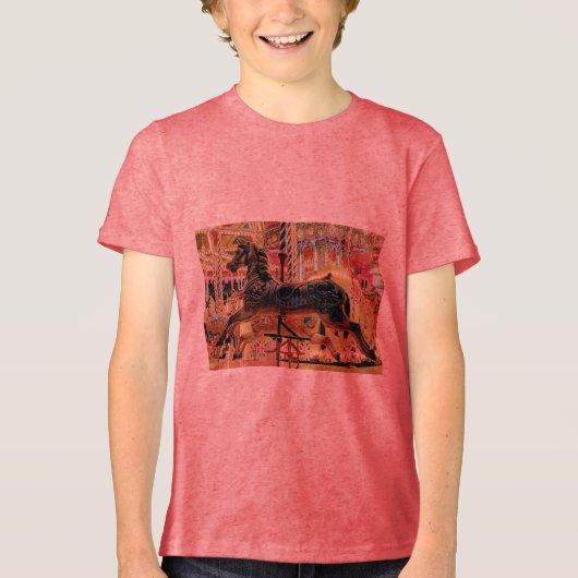 carousal Tri-Blend shirt (Voorkant)