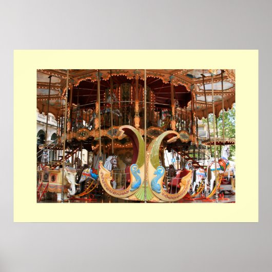 Carousel at d'Horloge Poster (Voorkant)