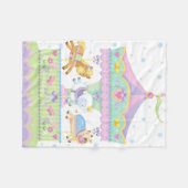 Carousel Baby Blanket Fleece Deken (Voorkant (Horizontaal))