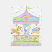 Carousel Baby Blanket Fleece Deken (Voorkant)