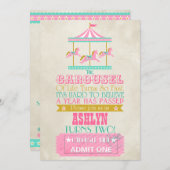 Carousel Birthday Kaart (Voorkant / Achterkant)