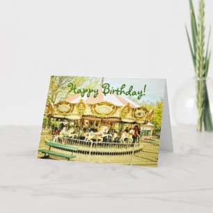 Carousel Birthday Wenskaart Kaart