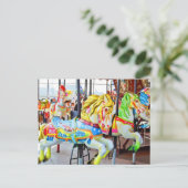 Carousel - Coney Island, NYC briefkaart (Staand voorkant)