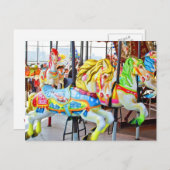 Carousel - Coney Island, NYC briefkaart (Voorkant / Achterkant)