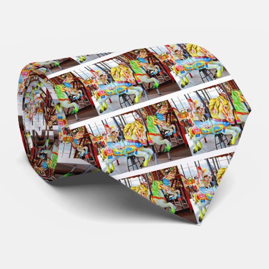 Carousel - Coney Island, NYC stropdas (Opgerold)