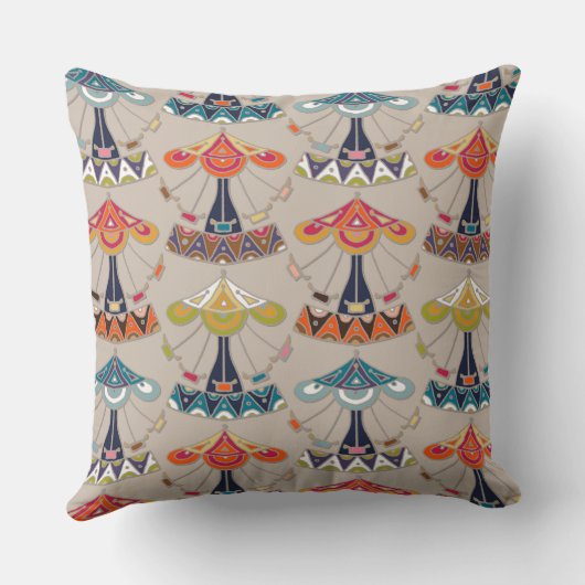 carousel damask kussen (Achterkant)