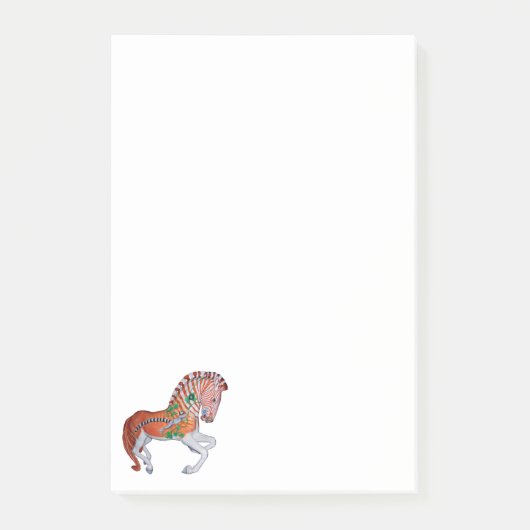 Carousel Dier Quagga Zebra Foto Notities Post-it® Notes (Voorkant)