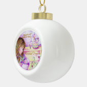 Carousel Dreams Baby's eerste kerstsieraad Keramische Bal Ornament (Rechts)