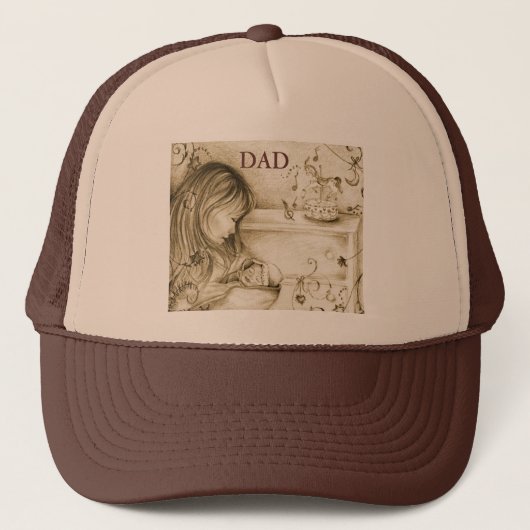 Carousel Dreams "DAD" Trucker Hat Trucker Pet (Voorkant)