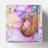 Carousel Dreams Heart Square Baby Favor Box Bedankdoosjes (Bovenkant)