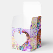 Carousel Dreams Heart Square Baby Favor Box Bedankdoosjes (Geopend)