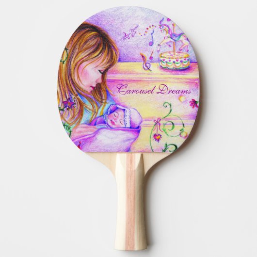 Carousel Dreams Ping Pong Paddle Tafeltennisbatje (Voorkant)