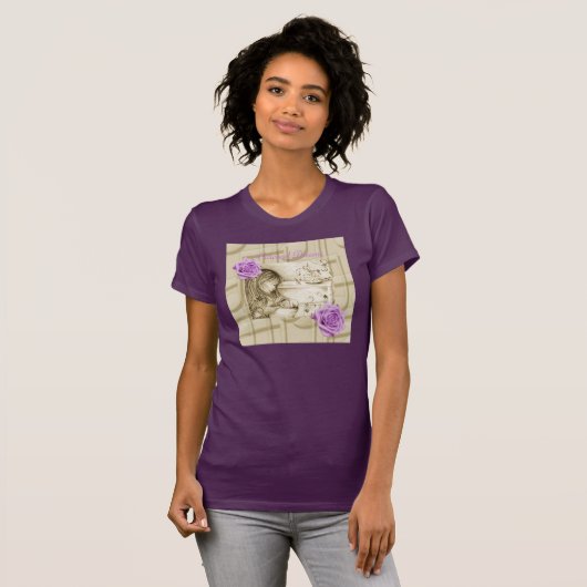Carousel Dreams  Roos Fine Jersey T-Shirt (Voorkant volledig)