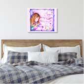 Carousel Dreams Stretched Canvas Print (Insitu (Slaapkamer))