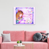 Carousel Dreams Stretched Canvas Print (Insitu (Woonkamer))