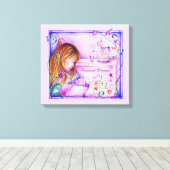 Carousel Dreams Stretched Canvas Print (Insitu (Houten vloer))