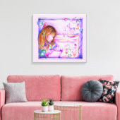 Carousel Dreams Stretched Canvas Print (Insitu (Woonkamer))