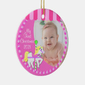 Carousel First Kerstmis Keramisch Ornament (Rechts)