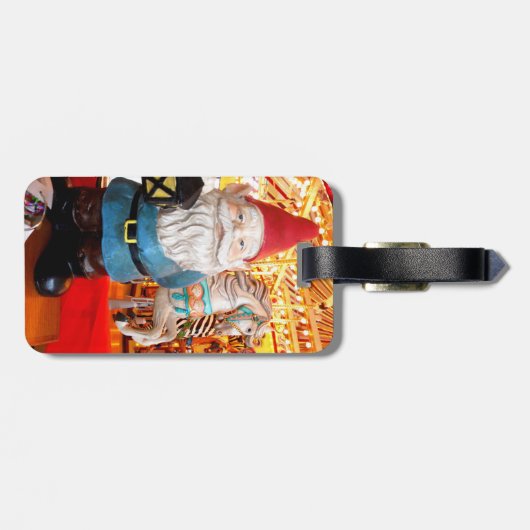 Carousel Gnome Bagagelabel (Achterkant horizontaal)